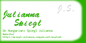 julianna spiegl business card